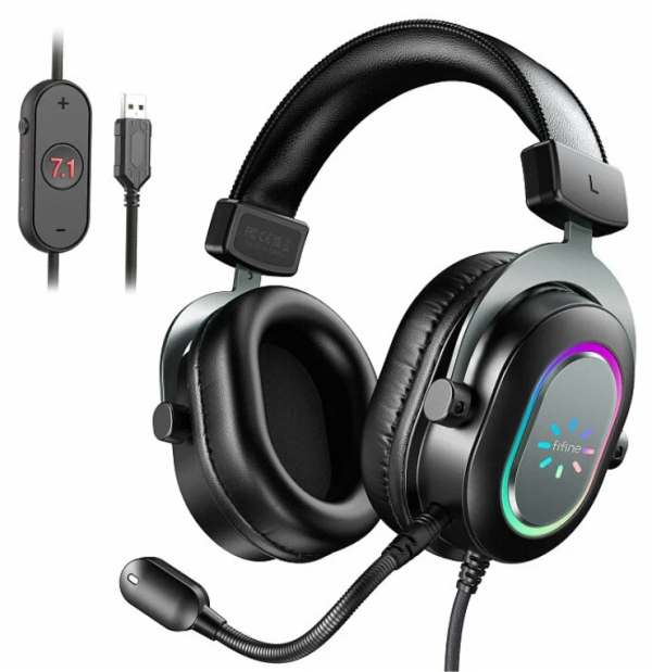 Игровые наушники Fifine H6 Gaming Headsets, Graphite (H6G)